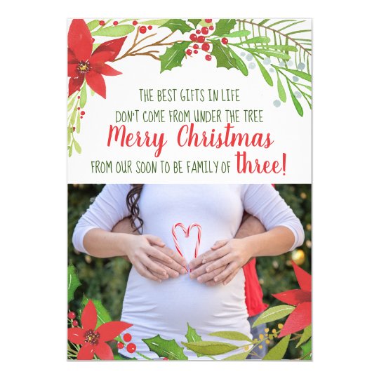 Christmas Pregnancy Announcement Cards