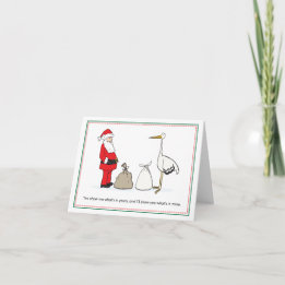 Christmas Pregnancy Announcement Cards - Sacks