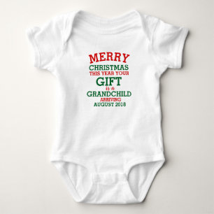 Christmas Pregnancy Announcement - Christmas Baby Bodysuit