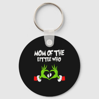 Christmas Pregnancy Announcement Funny Mom Of The  Keychain