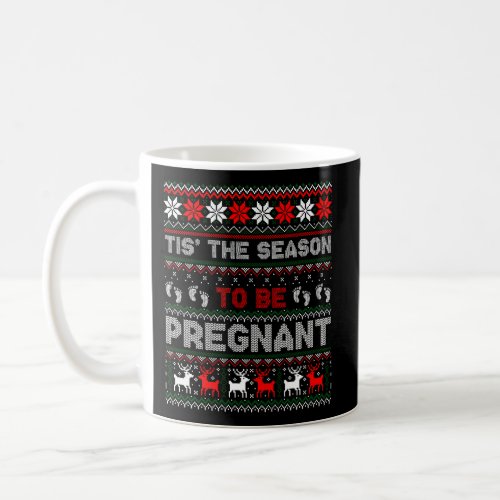 Christmas Pregnancy Announcement Gift Ugly Xmas Sw Coffee Mug