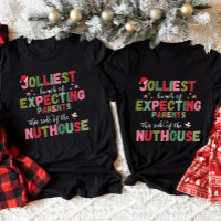 Christmas Pregnancy Announcement Matching Couple