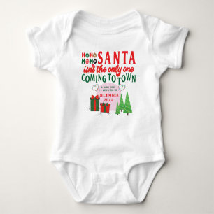 Christmas Pregnancy Announcement Maternity Reveal Baby Bodysuit