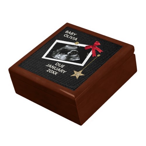 Christmas Pregnancy Announcement Peg Letter Board Gift Box