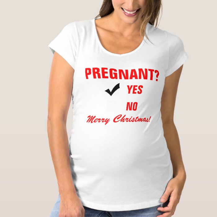 Christmas Pregnancy Announcement T Shirts | Zazzle