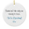 Christmas Pregnancy Ornament- Coming to Town
