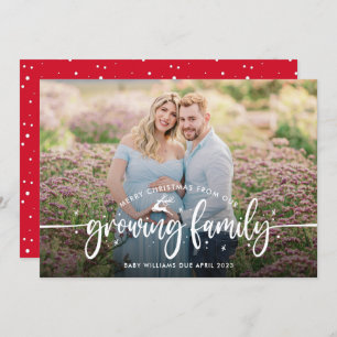 Christmas Pregnancy Photo Announcement