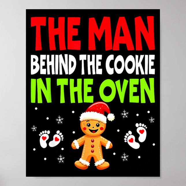 Christmas Pregnancy The Man Behind The Cookie In T Poster (Front)