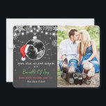 Christmas pregnancy ultrasound announcement Joy<br><div class="desc">♥ An adorable way to announce your pregnancy! You can add your own ultrasound and move the santa hat to the right position by clicking the "customize it" button.</div>