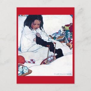 Christmas Preparation, Jessie Willcox Smith Postcard