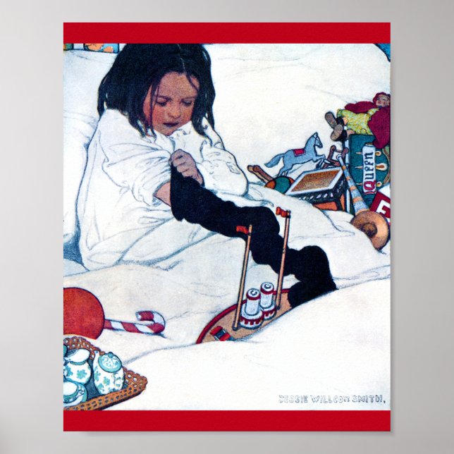 Christmas Preparation, Jessie Willcox Smith Poster (Front)