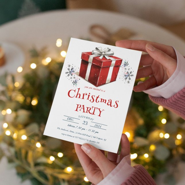 Christmas Present Box I Christmas Party Invitation (Creator Uploaded)