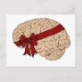 Christmas Present Brain Holiday Postcard