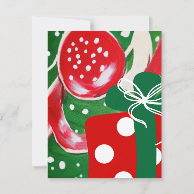 Christmas Present Note Card (Front)