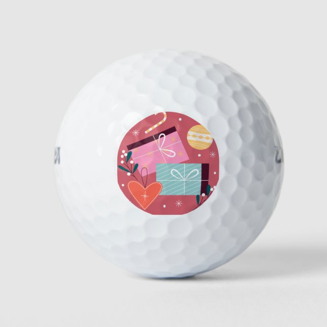 Christmas presents 2 golf balls (Front)