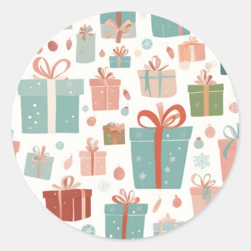 Christmas Presents and Ornaments Sticker