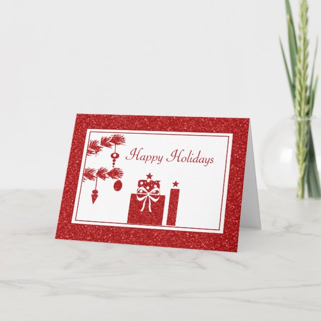 Christmas Presents Christmas Card (Front)