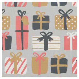 christmas presents fabric