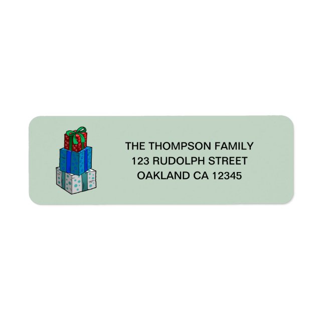 Christmas Presents Label (Front)