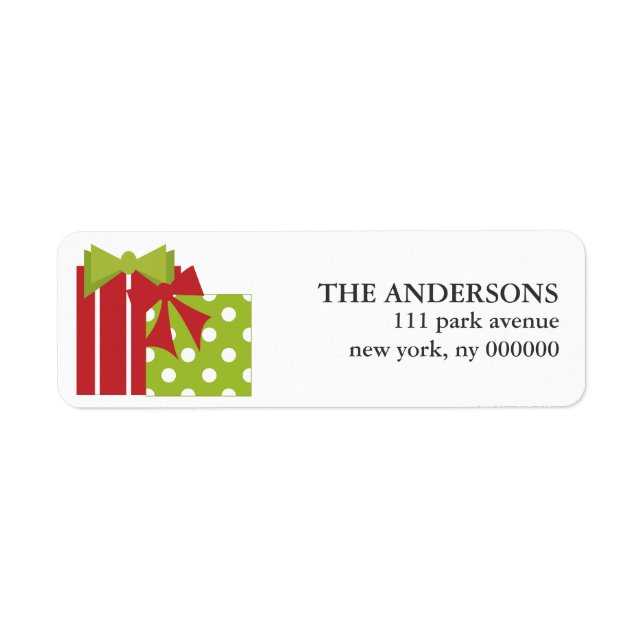 Christmas Presents Labels (Front)