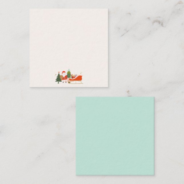 Christmas Presents on Santa's Sleigh Note Card (Front/Back)