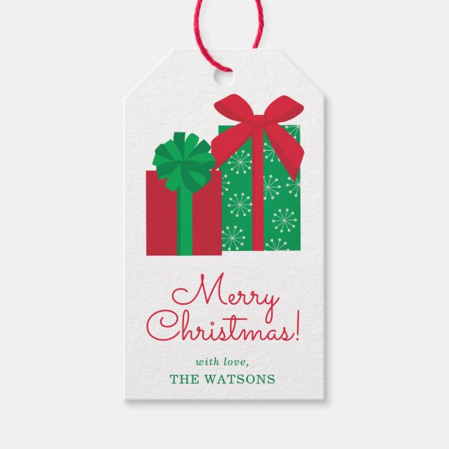 Christmas Presents Personalized Christmas Gift Tags (Front)