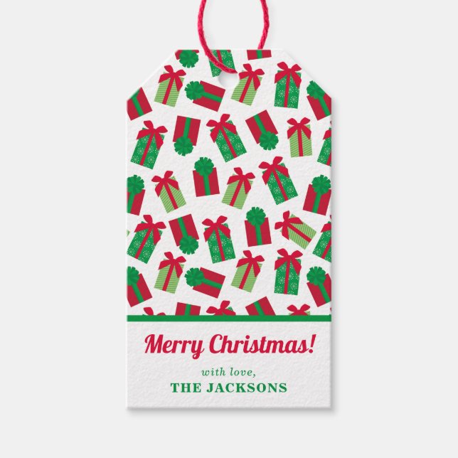 Christmas Presents Personalized Gift Tags (Front)