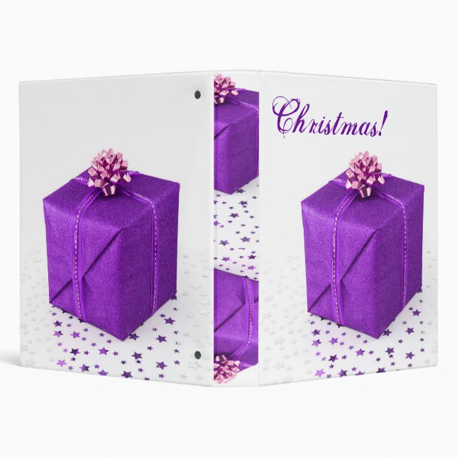 Christmas Presents Purple VI Binder (Background)