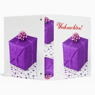 Christmas Presents Weihnachten Purple VI Binder