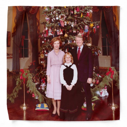 Christmas President James Jimmy Carter White House Bandana
