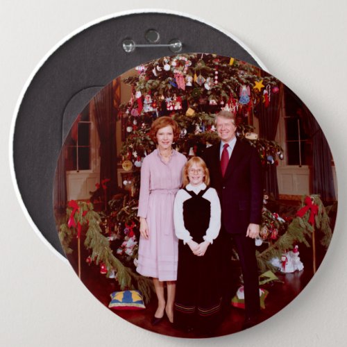 Christmas President James Jimmy Carter White House Button
