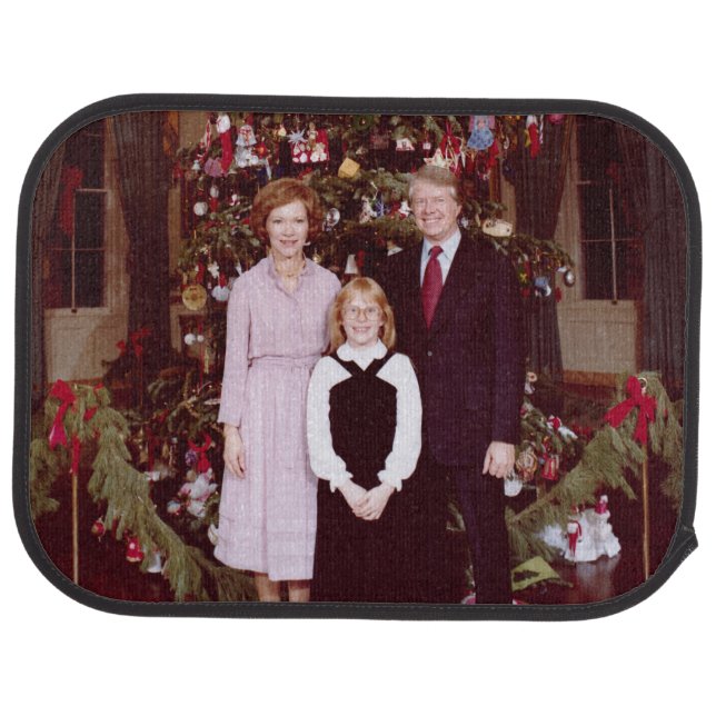 Christmas President James Jimmy Carter White House Car Floor Mat (Rear)