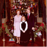 Christmas President James Jimmy Carter White House Cutout<br><div class="desc">White House Christmas of James Earl Jimmy Carter Jr. family. Jimmy Carter served as the 39th President of the United States from 1977 to 1981. He was awarded the 2002 Nobel Peace Prize for work to find peaceful solutions to international conflicts, to advance democracy and human rights, and to promote...</div>