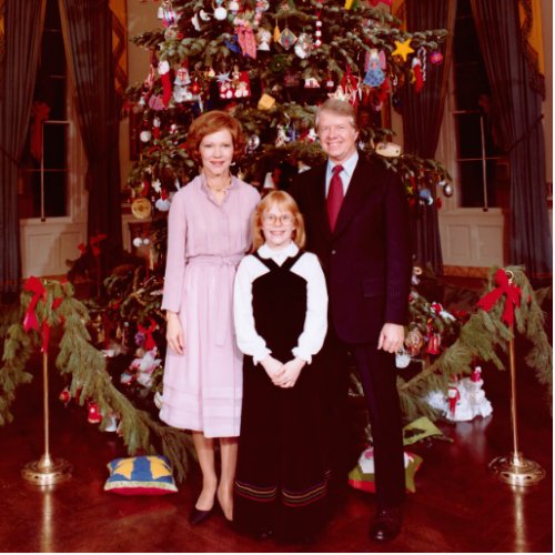 Christmas President James Jimmy Carter White House Cutout