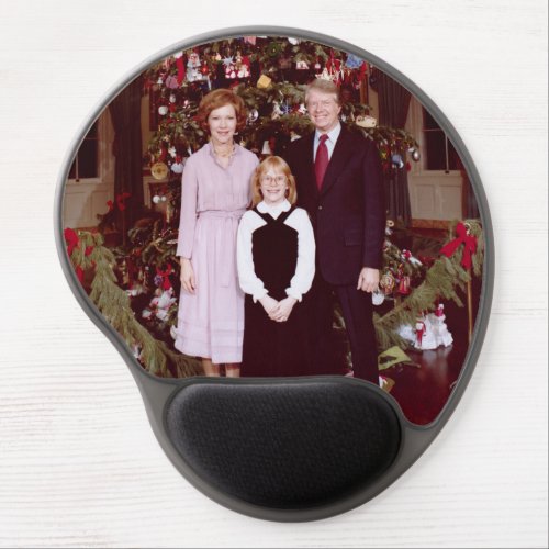 Christmas President James Jimmy Carter White House Gel Mouse Pad