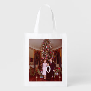 Christmas President James Jimmy Carter White House Grocery Bag