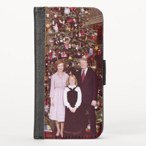 Christmas President James Jimmy Carter White House iPhone X Wallet Case