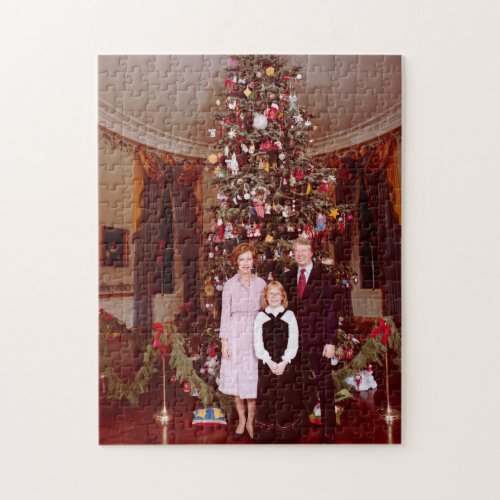 Christmas President James Jimmy Carter White House Jigsaw Puzzle