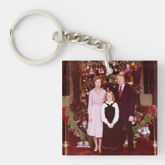 Christmas President James Jimmy Carter White House Keychain