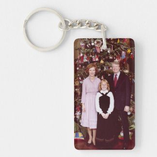 Christmas President James Jimmy Carter White House Keychain