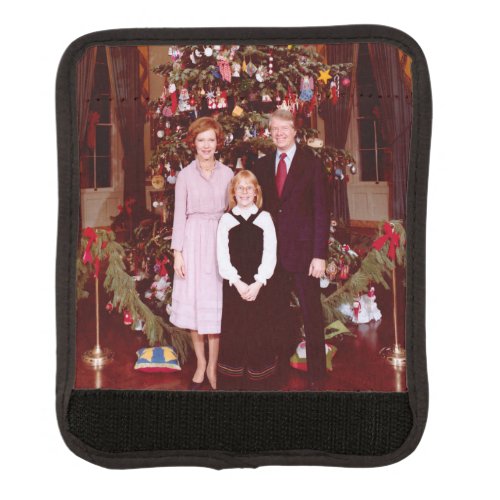 Christmas President James Jimmy Carter White House Luggage Handle Wrap