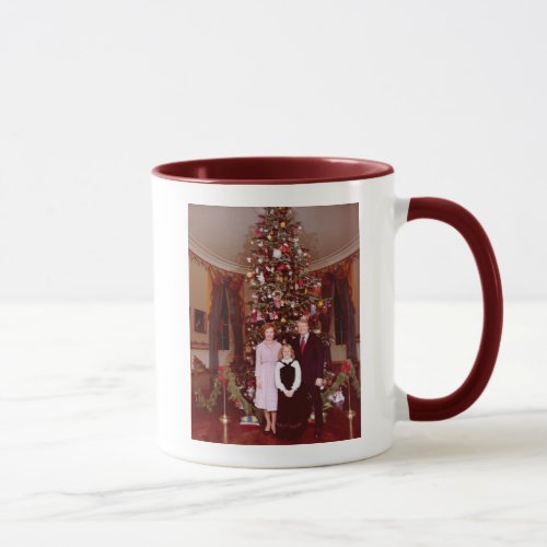 Christmas President James Jimmy Carter White House Mug