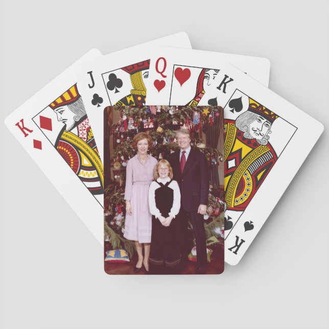 Christmas President James Jimmy Carter White House Poker Cards (Back)