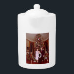Christmas President James Jimmy Carter White House Teapot<br><div class="desc">White House Christmas of James Earl Jimmy Carter Jr. family. Jimmy Carter served as the 39th President of the United States from 1977 to 1981. He was awarded the 2002 Nobel Peace Prize for work to find peaceful solutions to international conflicts, to advance democracy and human rights, and to promote...</div>