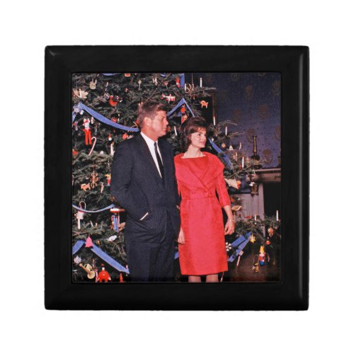 Christmas President John  Jacqueline Kennedy Gift Box