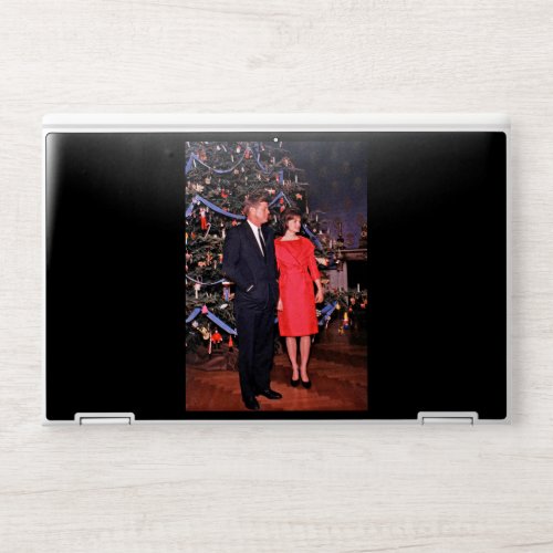 Christmas President John  Jacqueline Kennedy HP Laptop Skin