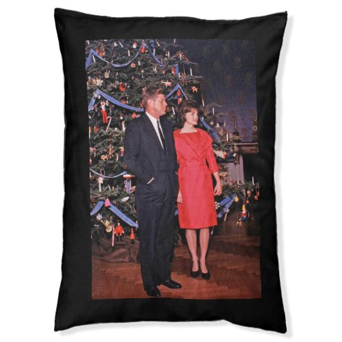 Christmas President John  Jacqueline Kennedy Pet Bed