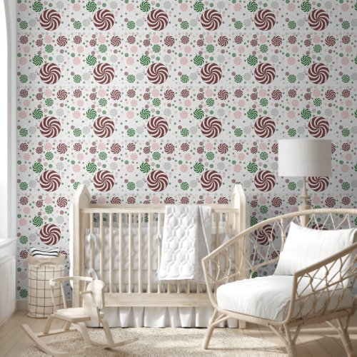 Christmas Pretzel Pattern Holiday Wallpaper 