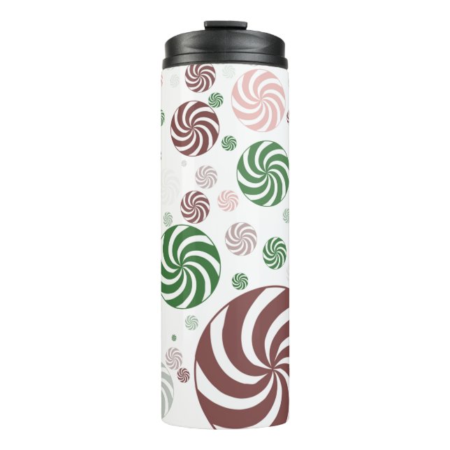 Christmas Pretzel Thermal Tumbler – Festive  (Front)