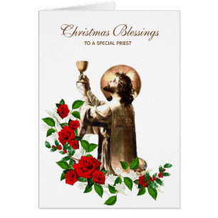 Christmas Priest Jesus Clergy Holy Mass Cards